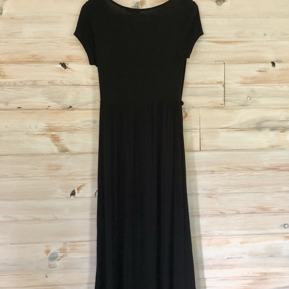 Body Central Classic Black Summer Dress Evening Gown Formal Dinner - Picture 4 of 6